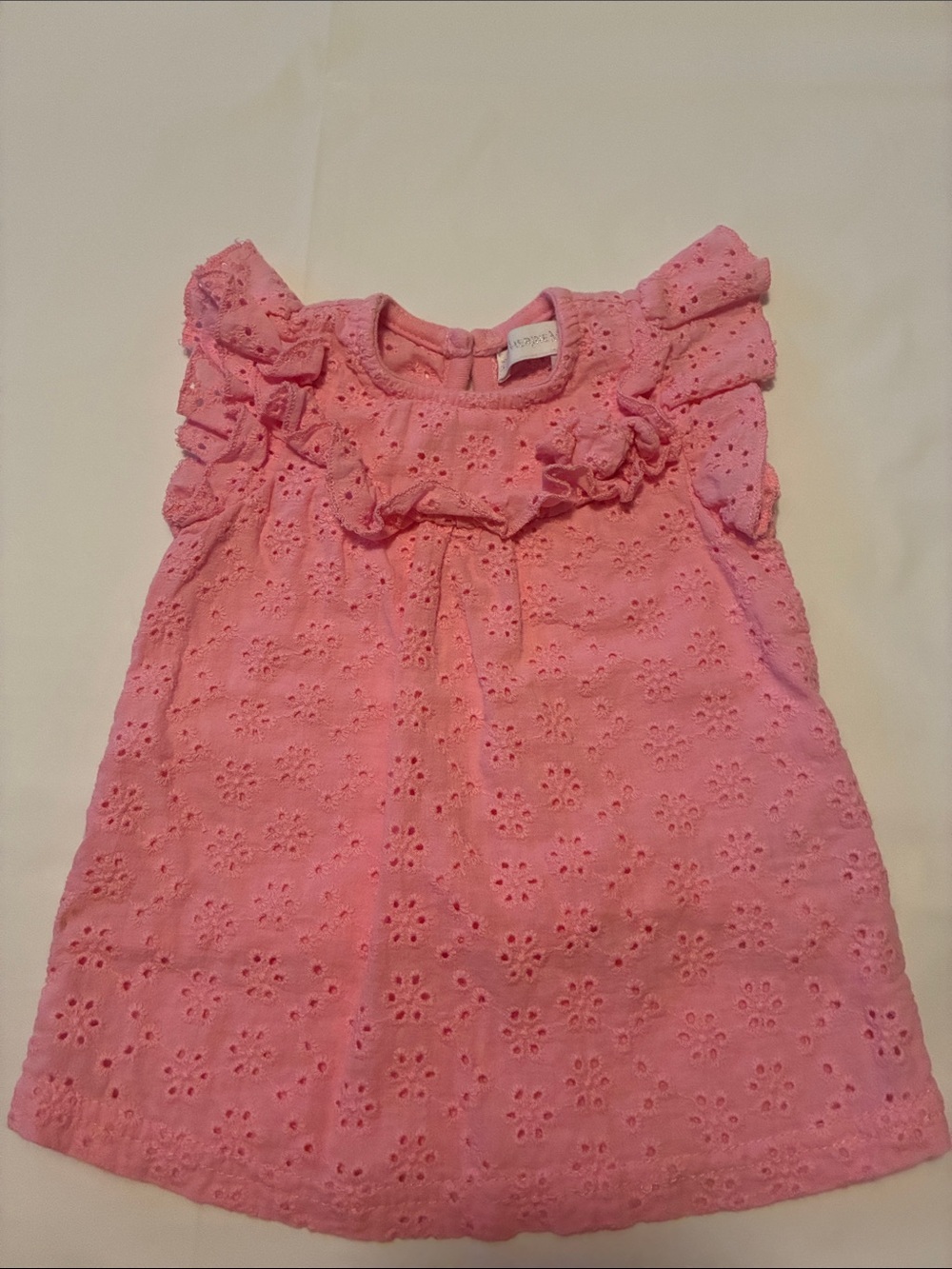 Catherine Malandrino Pink Eyelet Ruffle Dress for Kids